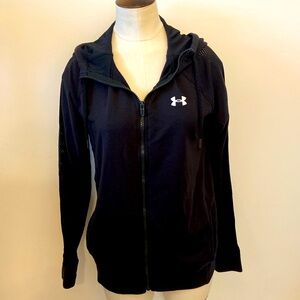 Under Armour Black Zip Up Hoodie Size Medium
